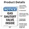 Signmission Gas Shutoff Valve Inside OSHA Notice Sign, Plastic, 10in W x 14in L, 2PK OS-2PACK-NS-P-1014-V-13035 - alternate 6